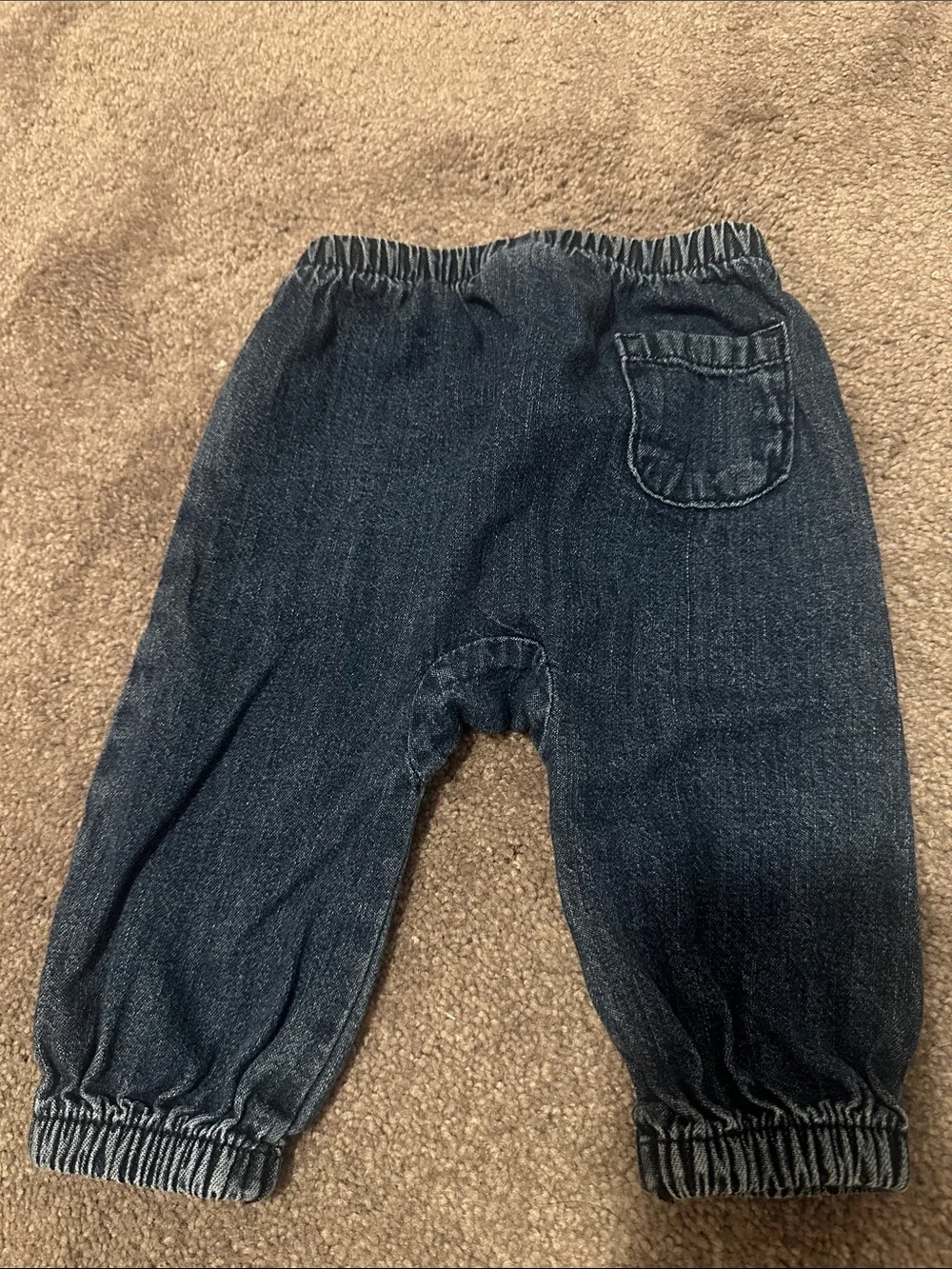 Old Gringo Dark Blue Elastic Waist Denim Joggers